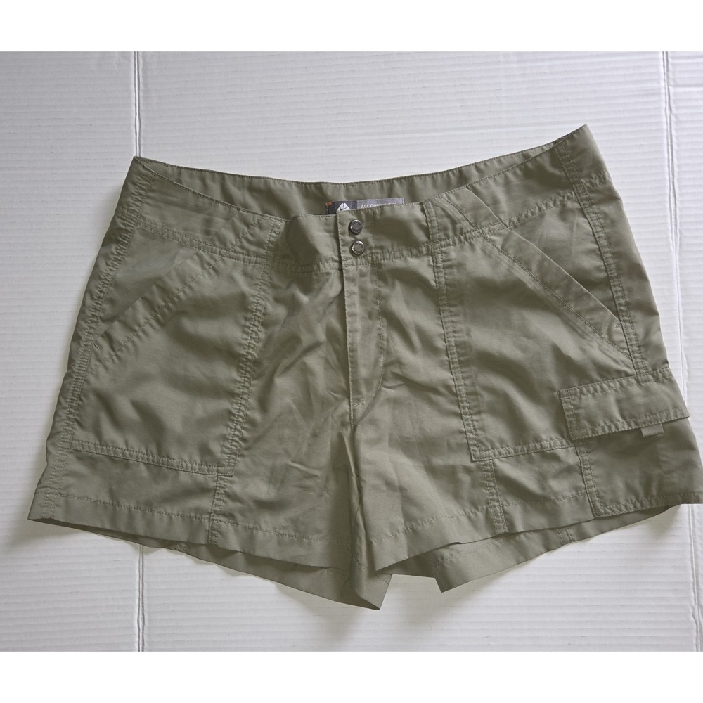 Nike ACG Womens Shorts 12 Khaki All Conditions‎ Gear Outdoor Snap Pockets